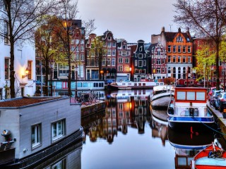 Пазл «Пристань в Амстердаме»