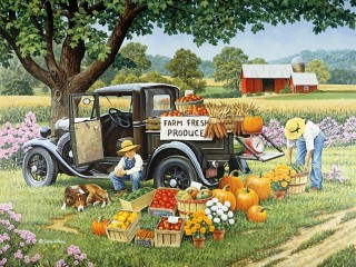 Jigsaw Puzzle «Products from the farm»