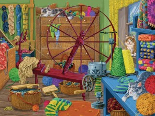 Jigsaw Puzzle «spinning wheel»