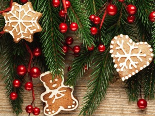Puzzle «Gingerbread bear»