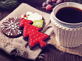 Rompecabezas «Gingerbread for coffee»