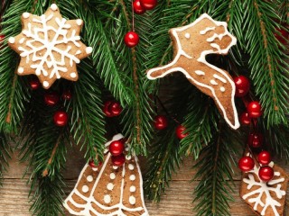 Пазл «Gingerbread among the branches»