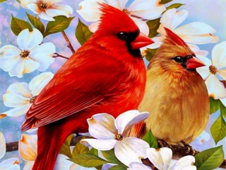 Jigsaw Puzzle «The birds in the spring»