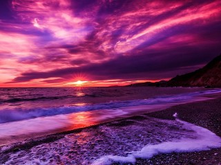 Пазл «Purple sunset»