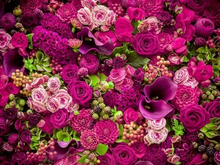 Jigsaw Puzzle «Purple flowers»