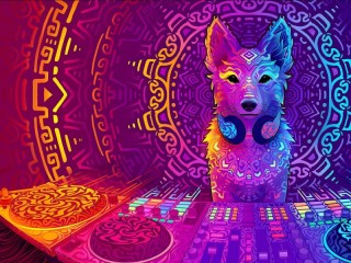 Rompecabezas «Dog DJ»