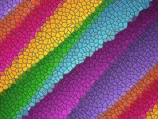 Puzzle «Rainbow mosaic»