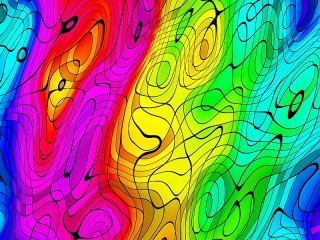 Puzzle «Rainbow waves»