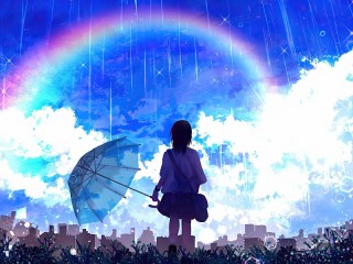 Пазл «Rainbow rain»