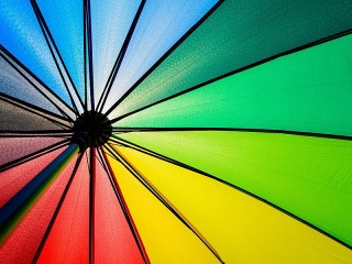 Puzzle «Rainbow umbrella»