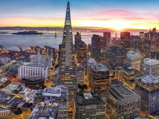 Puzzle «Dawn in San Francisco»