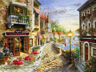 Jigsaw Puzzle «Restaurant at see»