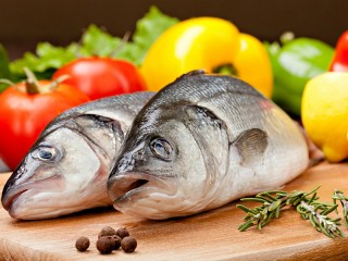 Jigsaw Puzzle «Fish and vegetables»