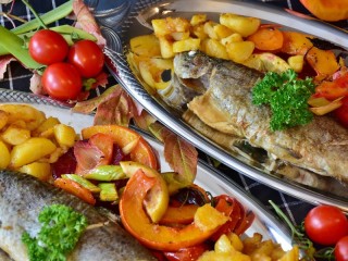 Puzzle «fish and potatoes»