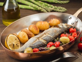 Jigsaw Puzzle «Fish with vegetables»