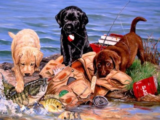Jigsaw Puzzle «Fishers»