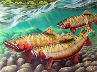 Пазл «Рыбы в реке»