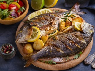 Пазл «Рыбное блюдо»