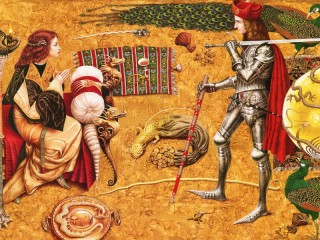 Jigsaw Puzzle «Knight and Dame»