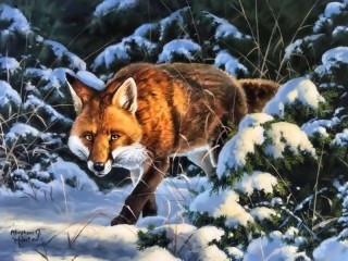 Jigsaw Puzzle «Red huntress»