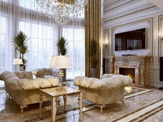 Bulmaca «Luxury living room»
