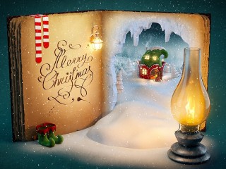 Puzzle «Christmas card»