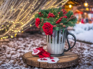 Пазл «Christmas bouquet»