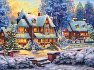 Puzzle «Christmas party»