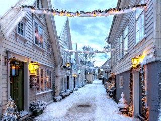 Rompecabezas «Christmas in Stavanger»