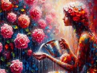 Puzzle «Roses»