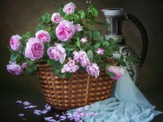Jigsaw Puzzle «Pink roses»