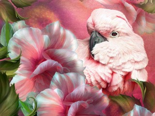 Jigsaw Puzzle «Rosy cockatoo»