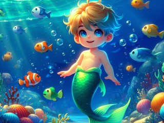 Bulmaca «Mermaid boy»