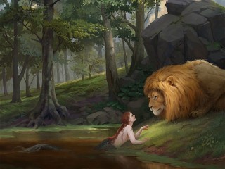 Пазл «Mermaid and lion»