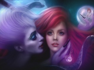 Пазл «Mermaid and witch»