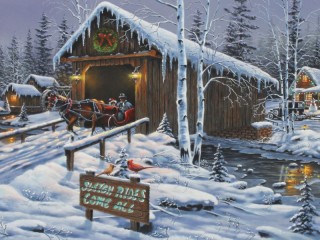 Jigsaw Puzzle «From car to sleigh»
