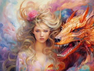 Jigsaw Puzzle «With the dragon»