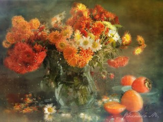 Jigsaw Puzzle «With persimmon»