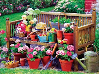 Puzzle «Garden bench»