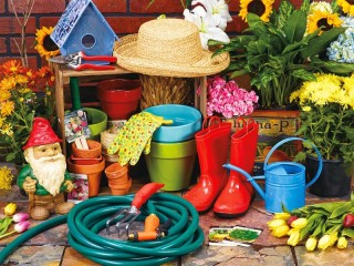 Rompecabezas «garden tools»