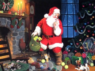 Пазл «Санта Клаус пришел»