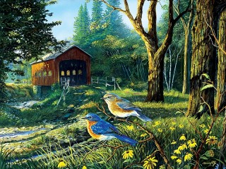 Jigsaw Puzzle «Rural road»