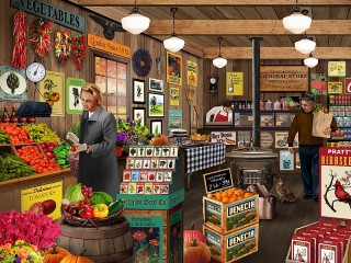 Puzzle «A shop»