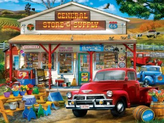 Jigsaw Puzzle «Village shop»