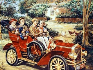 Jigsaw Puzzle «Family ride»