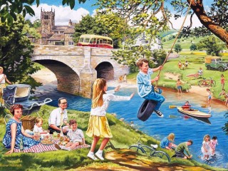 Jigsaw Puzzle «Family picnic»