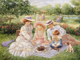 Jigsaw Puzzle «Semeyniy piknik»