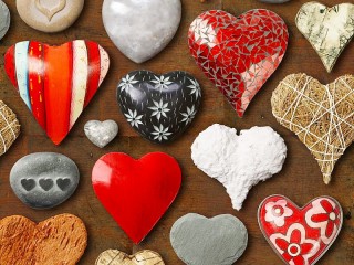 Jigsaw Puzzle «Hearts - valentine»