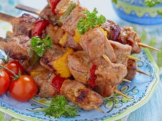 Jigsaw Puzzle «Kebab on the plate»