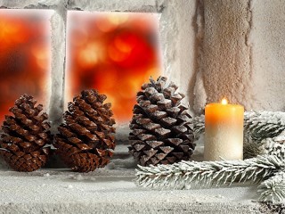 Слагалица «Cones and candle»